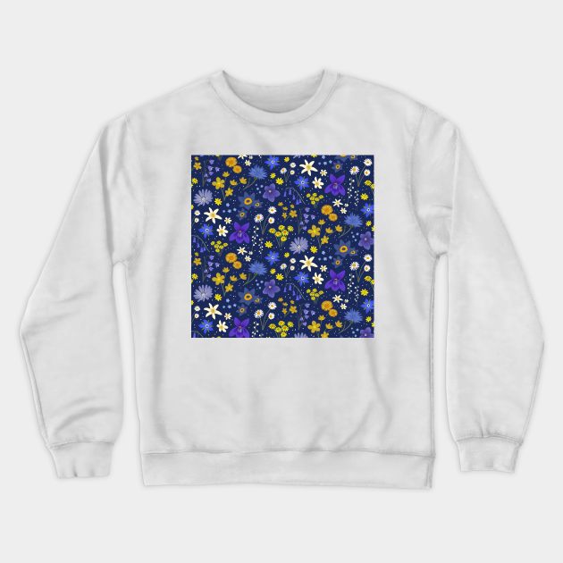 Garden Pattern Crewneck Sweatshirt by Salty Siren Studios